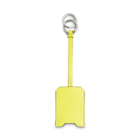 Signature leather key ring - Neon