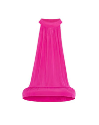 Top dos nu évasé péplum - Fuchsia