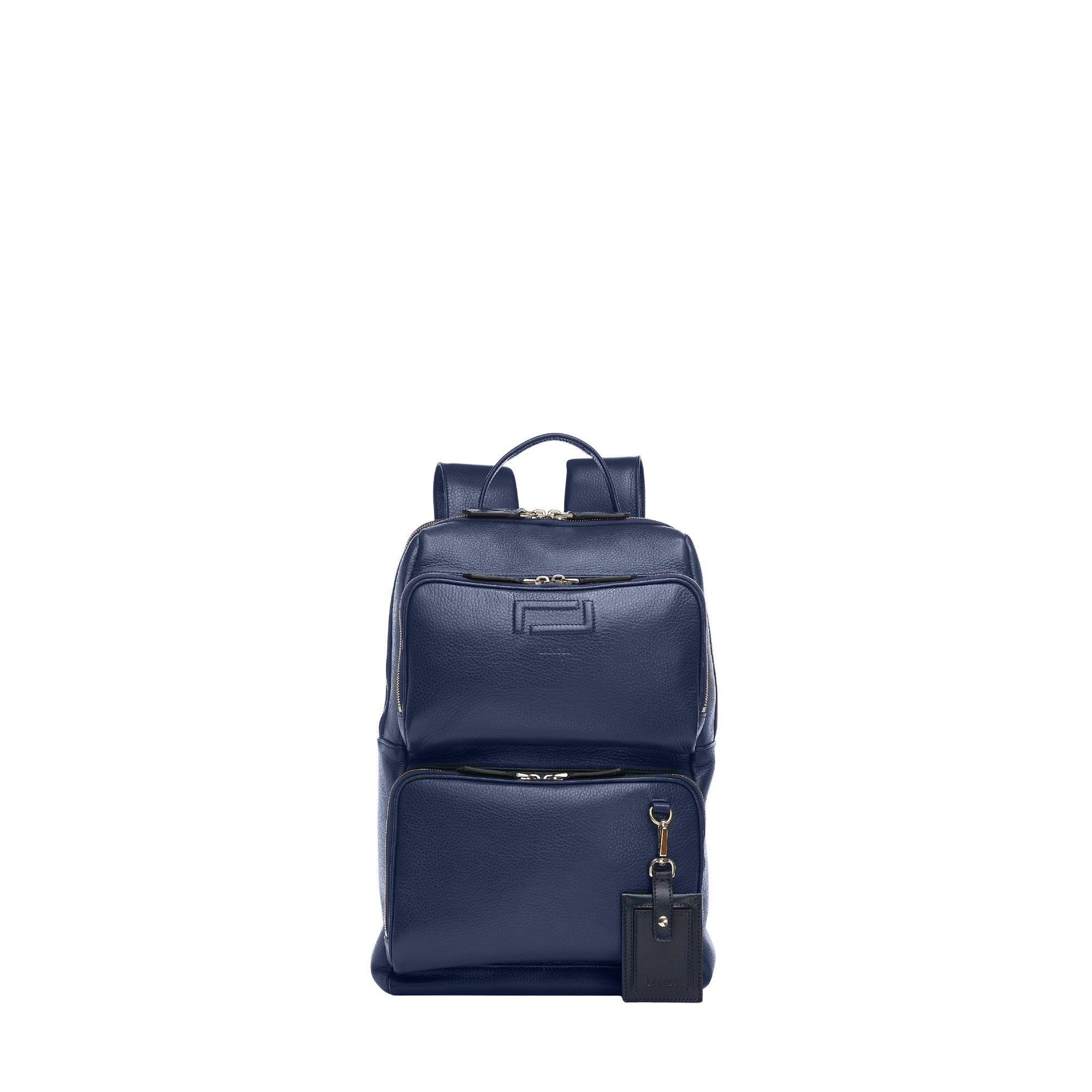 Sac à dos Grand Hôtel GM en cuir grainé - Bleu pétrole