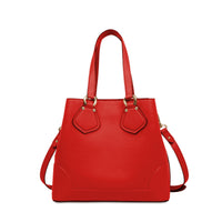 Sac cabas M Izy en cuir grainé - Rouge Lancel