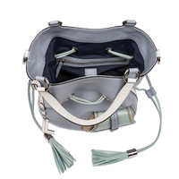 Sac seau Premier Flirt en cuir grainé - Multico Glacier