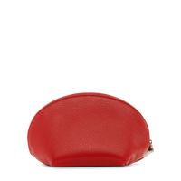 Trousse cosmétique Premier Flirt en cuir grainé - Rouge Lancel