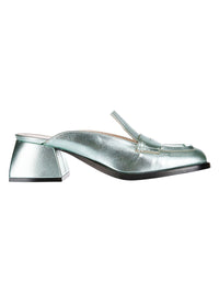 1 QTY NEW Bulla Cara Mule  Lime Metallic Nappa Lime Metallic Nappa