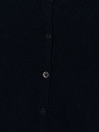 Wool printed button cardigan - Blue