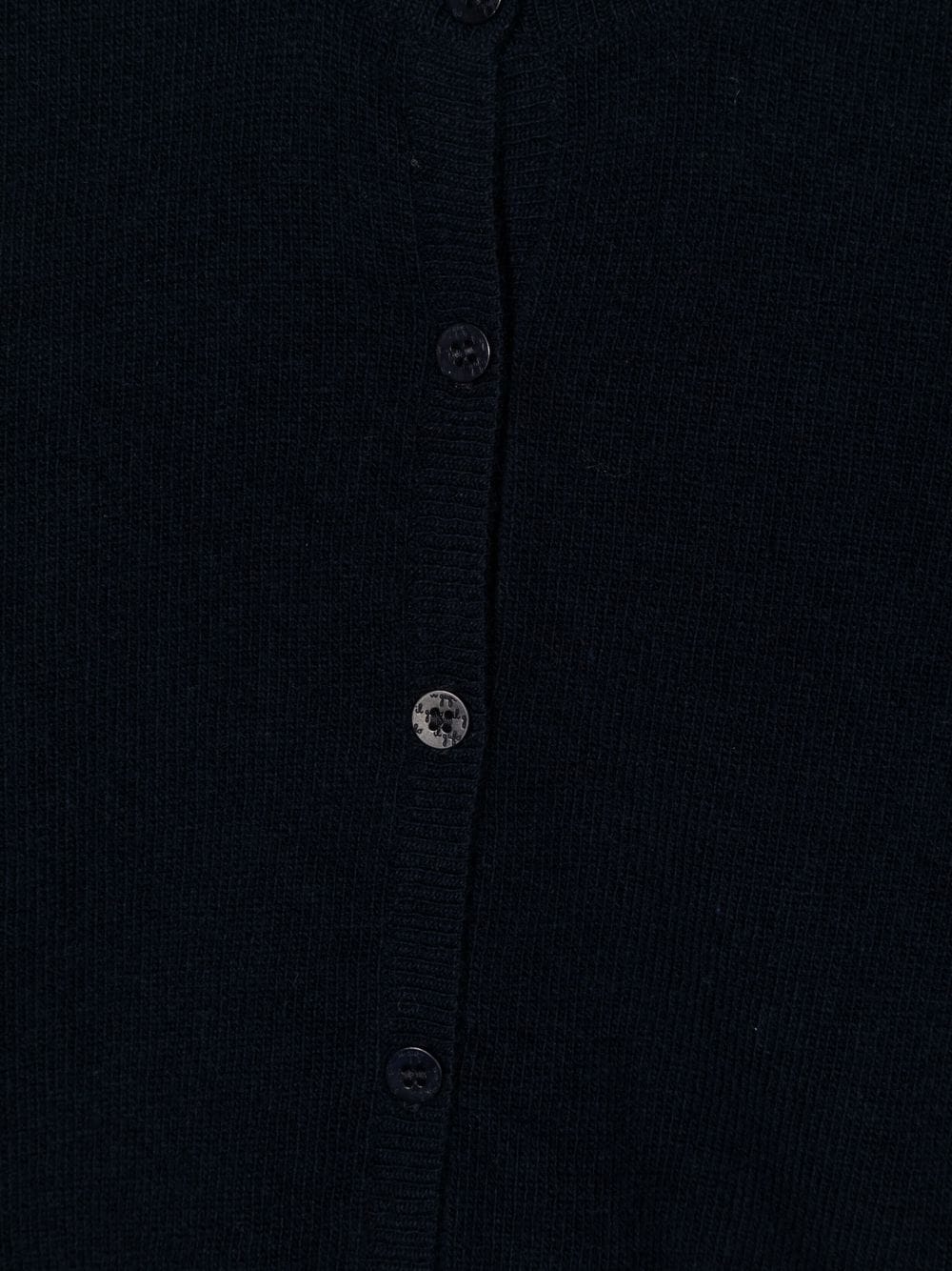 Wool printed button cardigan - Blue