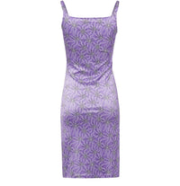 Robe drapée à bretelles - Purple Splash