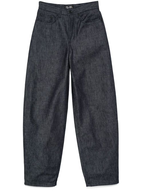 Jean brut à lanières et jambes larges - Raw Blue