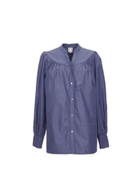 9qty RELIQUAT 95€ 7,7%  / Chemise plissée Ornella - Blue Denim