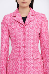PRIX MARQUE : 250€_Moon Diamant Pink Jacqard Veste - Moon Diamant Pink Jacqard
