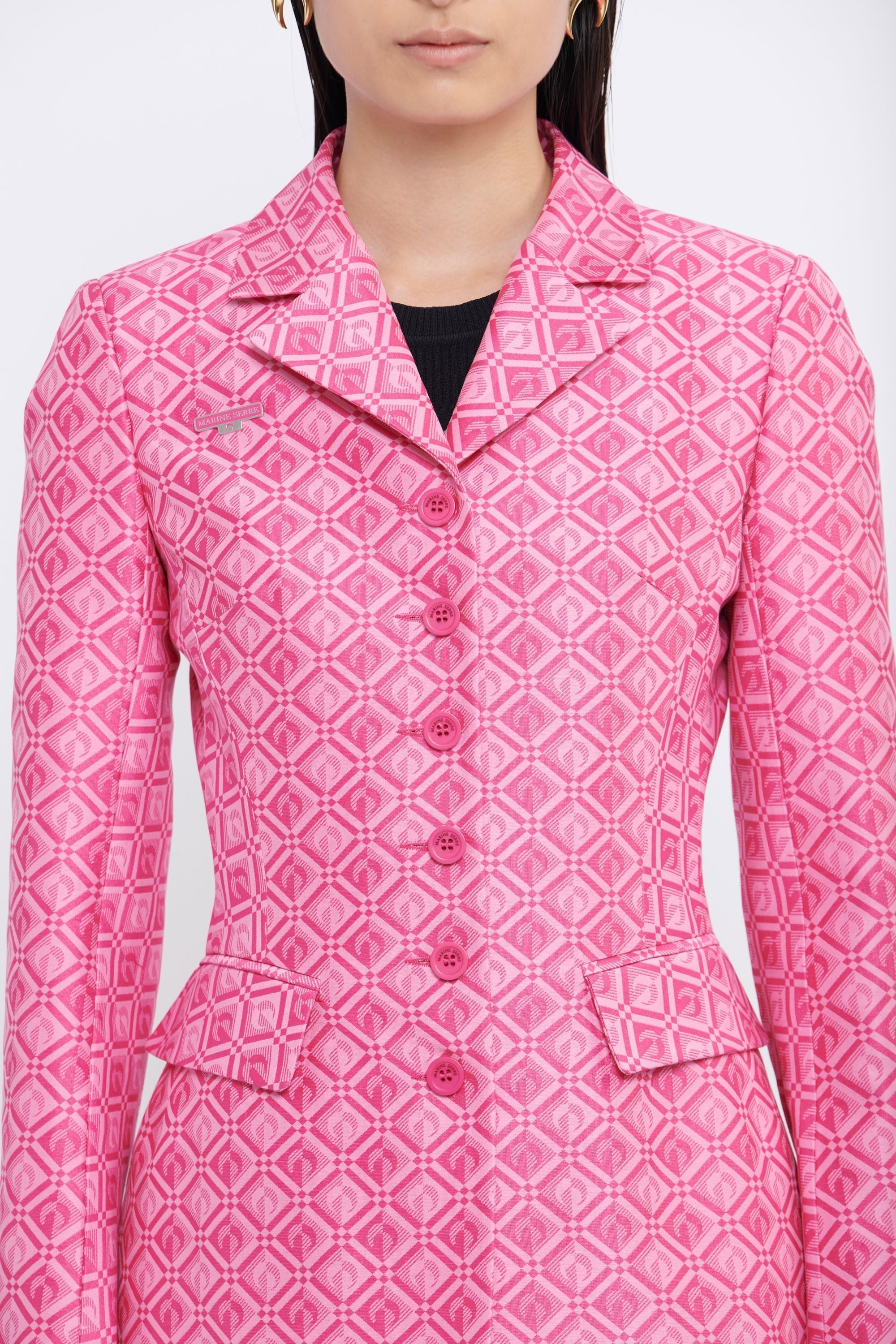PRIX MARQUE : 250€_Moon Diamant Pink Jacqard Veste - Moon Diamant Pink Jacqard