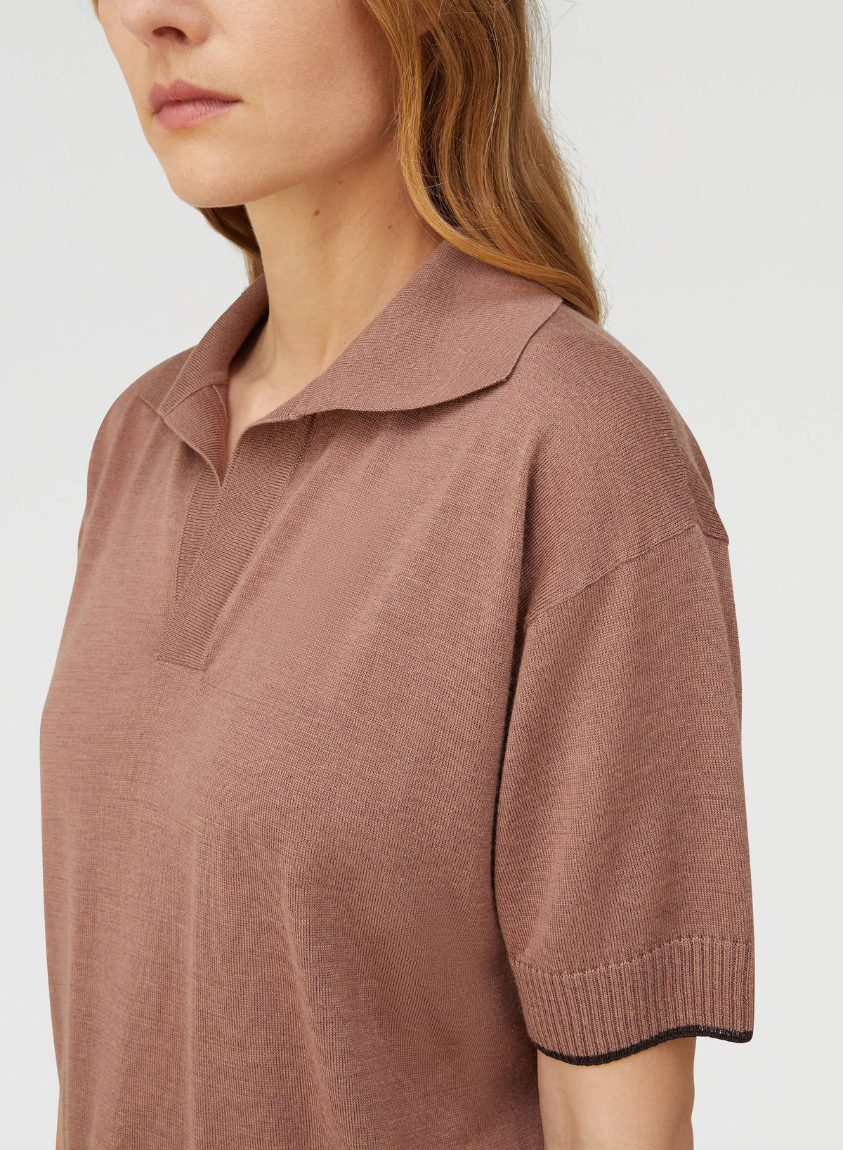 MAUVE RELAXED POLO
