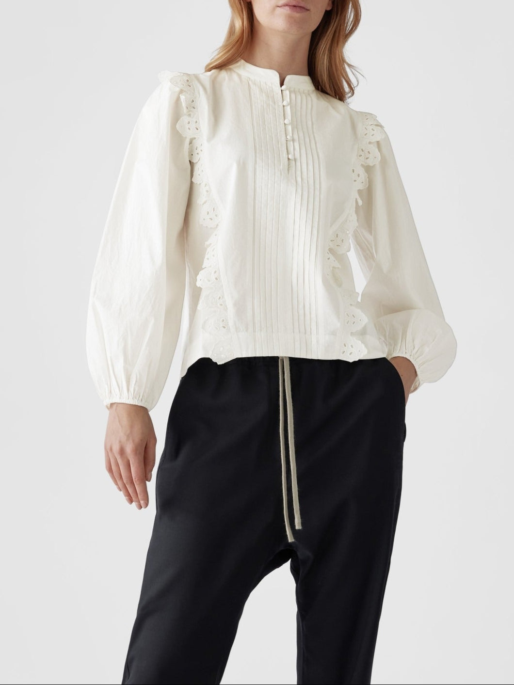 9 QTY RELIQUAT 70 // BLANC / Blouse Senzo - BLANC