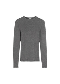 Pull côtelé en maille - Gun Metal