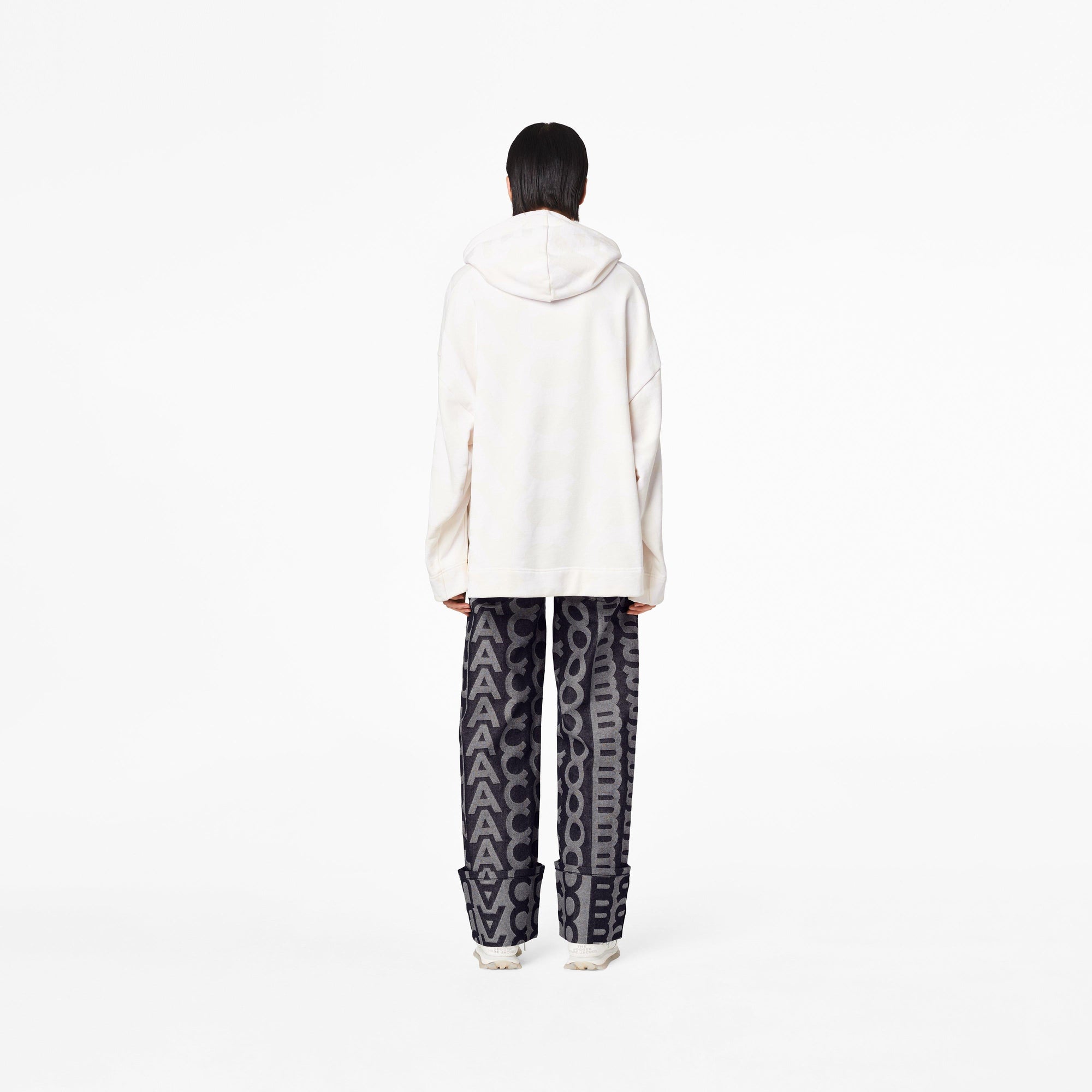 Sweat à capuche Monogram - Eggshell & Optic White