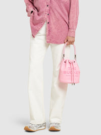 PAS INFO   Sac bucket en cuir - Petal Pink