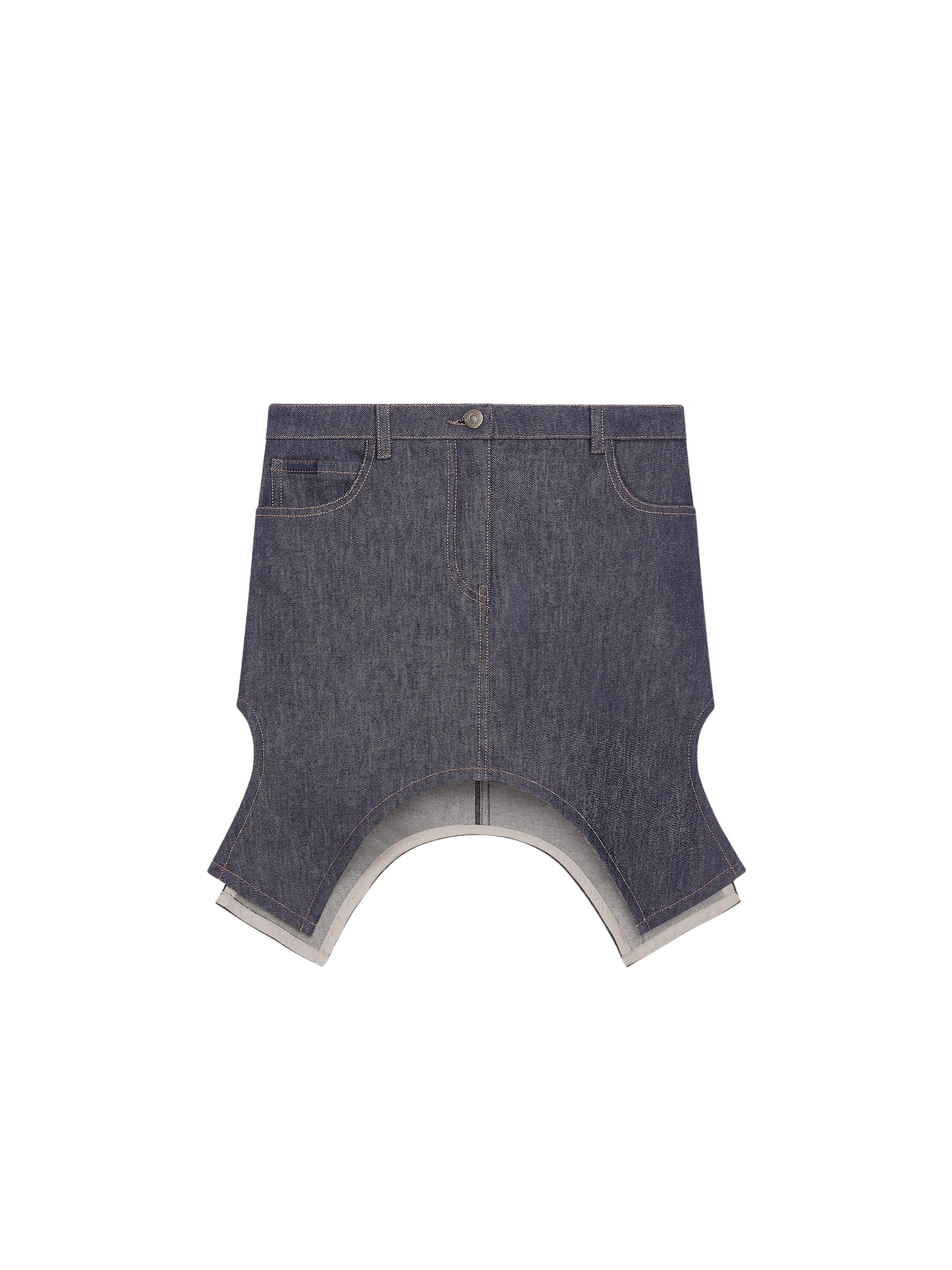 PREMIUM 25pcs NEW / MINI JUPE INVERSÉE EN DENIM - Dark Heather Grey