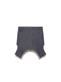 Mini jupe inversée en denim - Dark Heather Grey