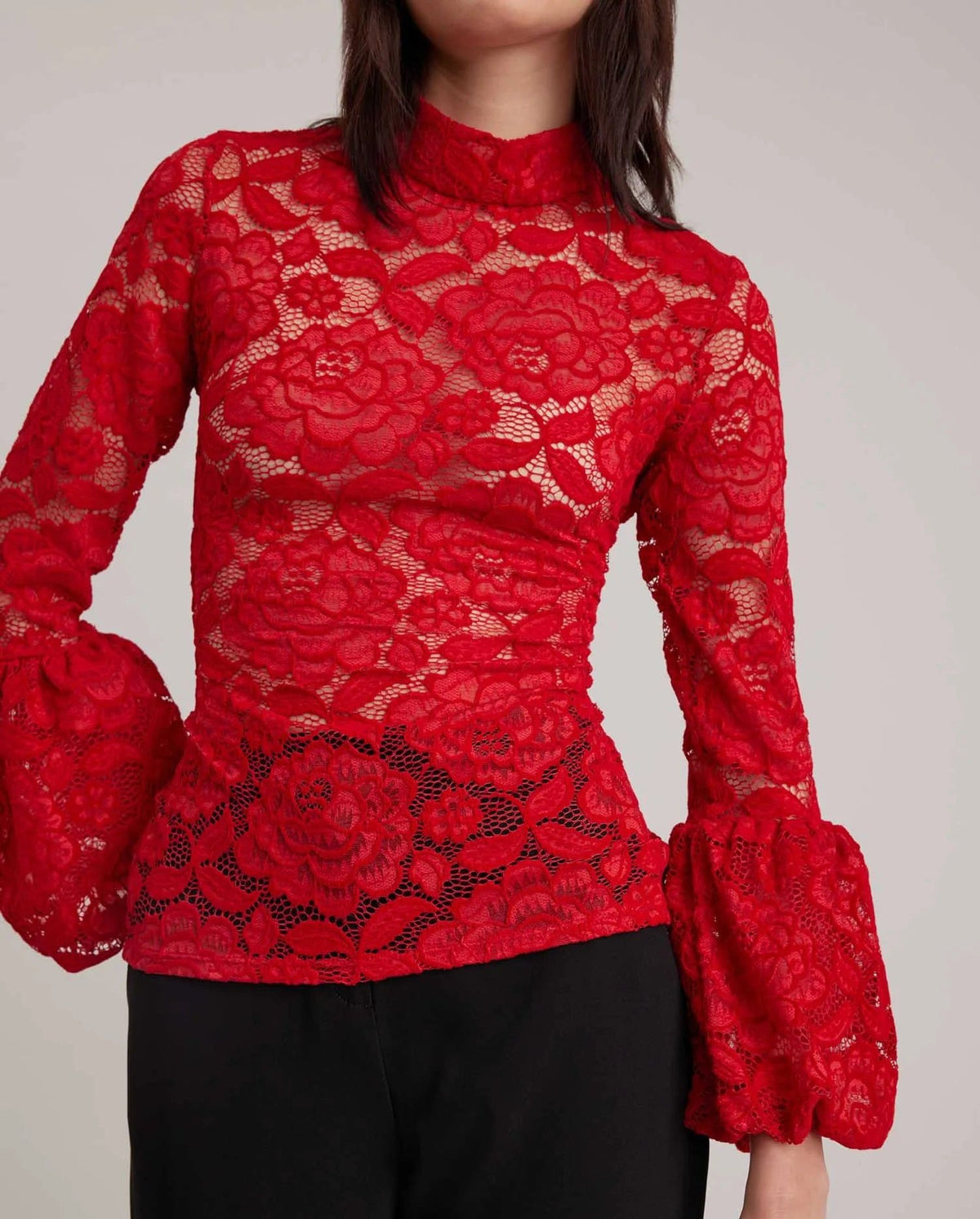 Abattino Top - Poppy Red