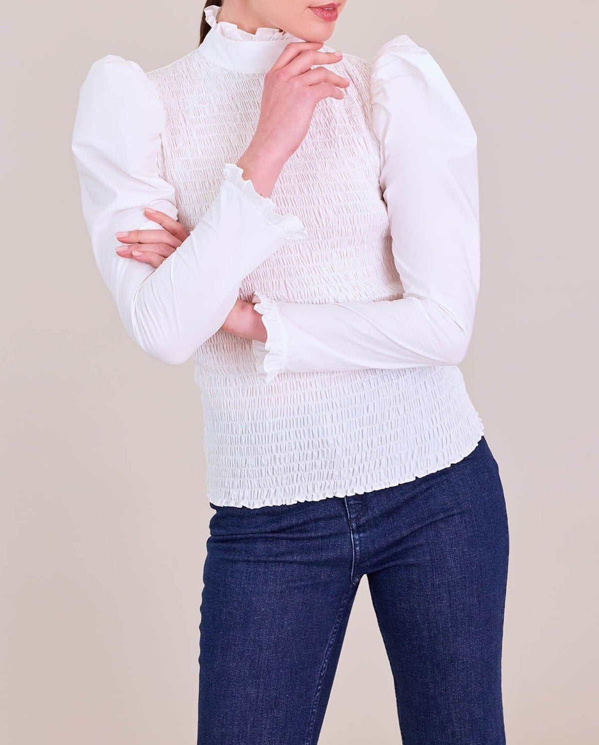 Adorable cotton blouse - White