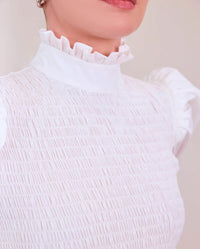 Adorable cotton blouse - White