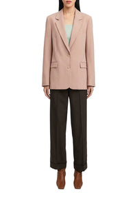 Blazer Tonka à simple boutonnage - Pale Rose