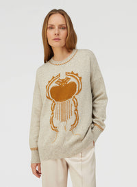 NATURAL AND BRONZE RESILIENT CREWNECK