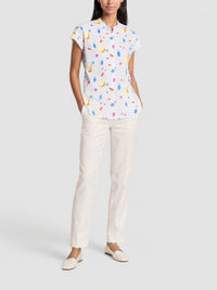 GREIGE-MULTICOLOR BLOUSE