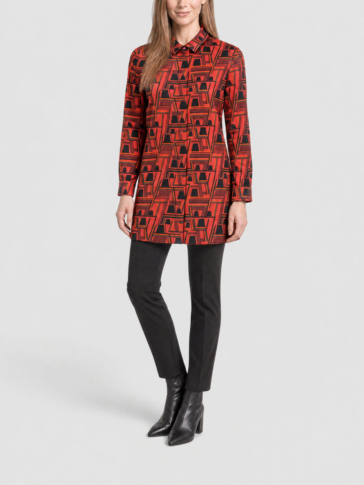 RUSTIC RED-MULTICOLOR BLOUSE