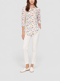 ECRU-MULTICOLOR BLOUSE