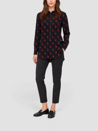 BLACK-RED BLOUSE