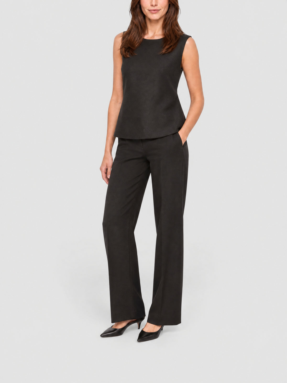 DARK BROWN BLOUSE