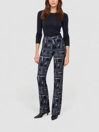 CHARCOAL-BLACK TROUSERS