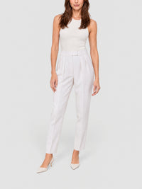 Fidelia trousers in linen blend - Ecru