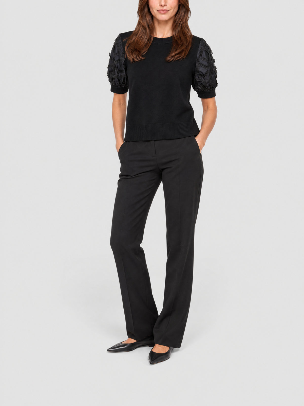 BLACK-GOLD KNIT