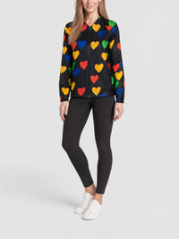 BLACK-MULTICOLOR JACKET