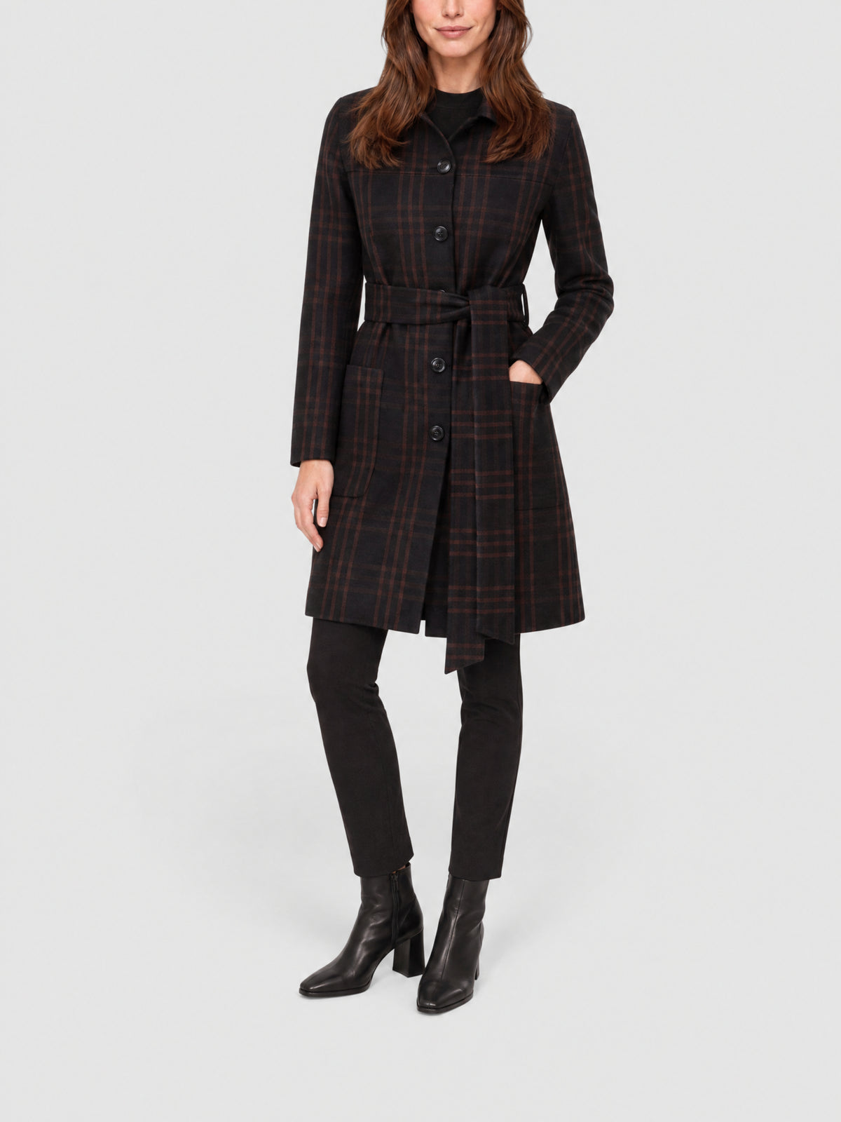 BLACK-MOCCA COAT