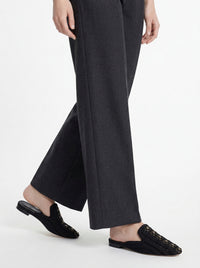 Mules en filet Mia avec broderie - Dark Grey