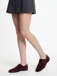 Derbies sans lacets en cuir - Brown