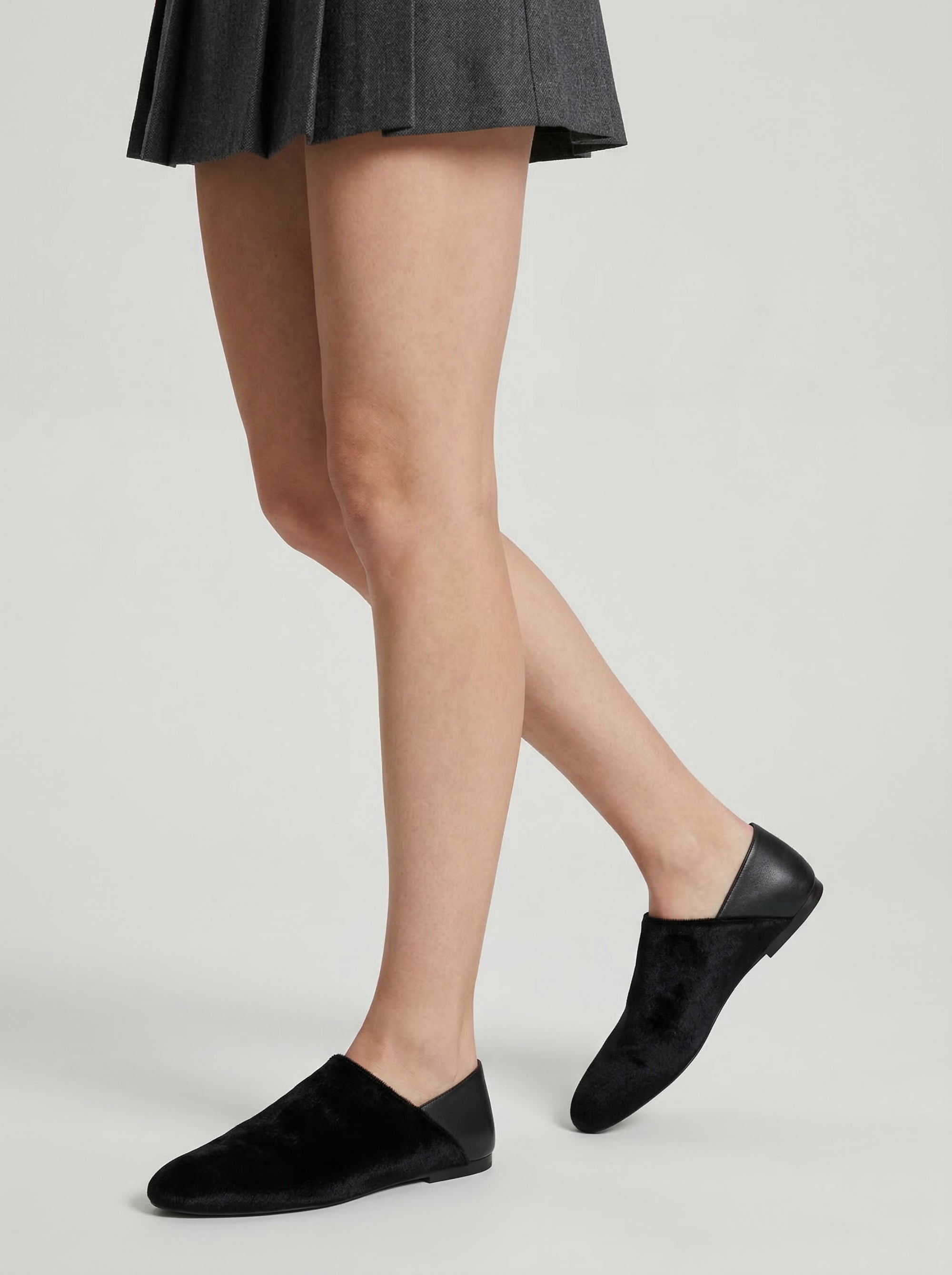 Derbies sans lacets en cuir - Black