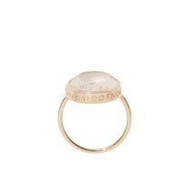 Alba ring in yellow gold - Rock crystal
