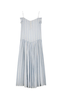 Robe Albertine rayée coupe longue - Blue