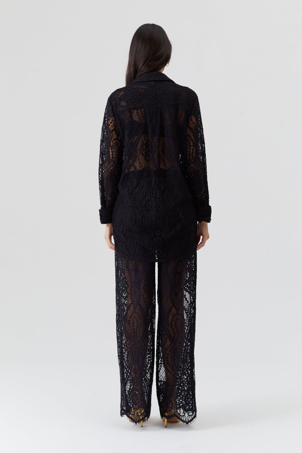 Chemise Aliyah à boutons - Black
