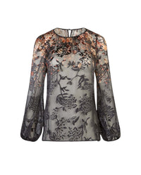 Blouse Allegory en soie - Black
