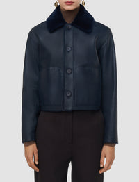 Alloway sheepskin jacket - Indigo