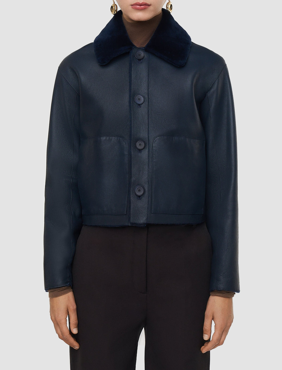 Alloway sheepskin jacket - Indigo
