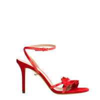 18qty NEW / Sandales Almudena 90 en cuir suédé - Red
