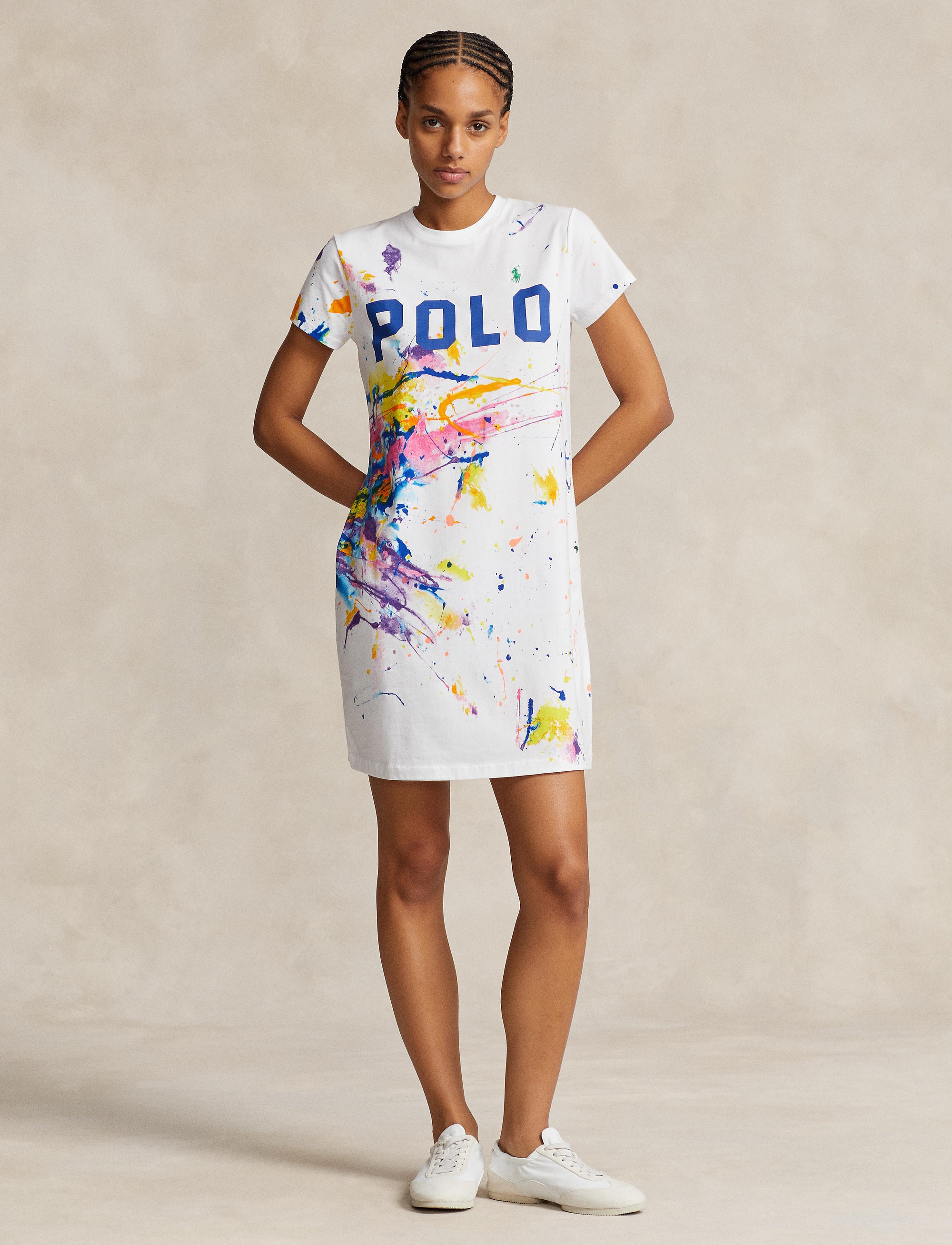 T-shirt dress with paint splatter - Paint Splatter