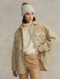 Chemise en sherpa - Spring Beige