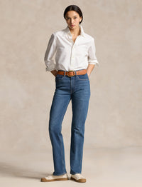 Jean à coupe droite et taille haute - Telesto Wash