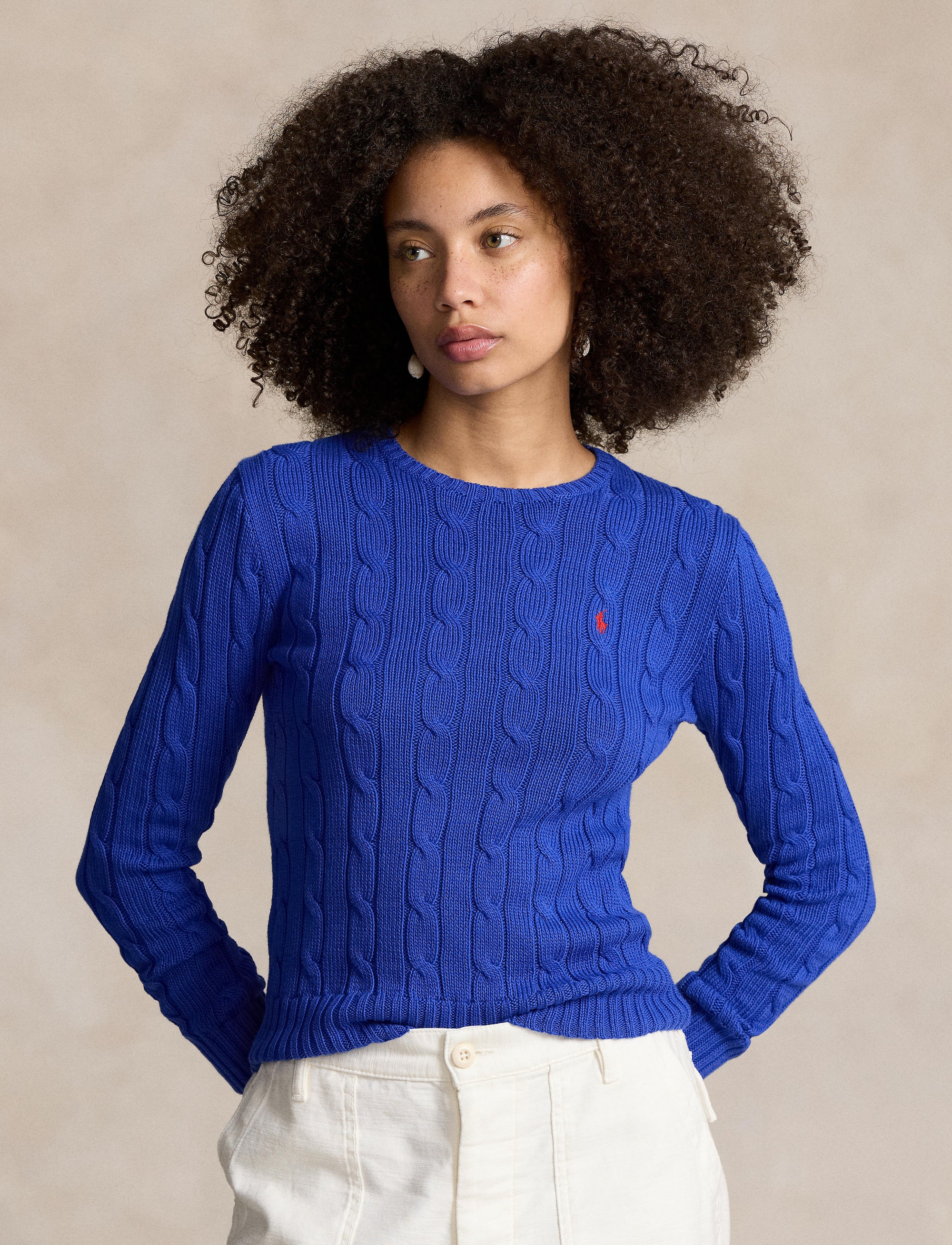 Julianna twisted round-neck cotton jumper - Rugby Royal